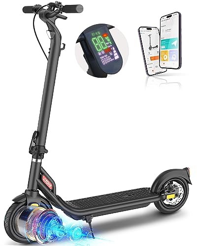 Atomi E20 Elektroroller für Erwachsene, 500 W Motor, 30 km Reichweite, 25 km/h Geschwindigkeit, tragbarer faltbarer Roller für Erwachsene mit Doppelbremse und intelligenter App.