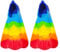 Kasmole Kinderflossen,Helle Regenbogen-Silikon-Trainingsflossen Bodyboarding-Flossen - Bequeme Kinder-Schnorchelflossen, Kurze Jugend-Schwimmflosse für Kinder, Jungen und Mädchen, Rundenschwimmen