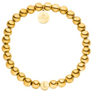 Purelei Buchstaben Armband Anxiety– Accessoire mit Bedeutung – Wasserfester Schmuck – mit Buchstaben aus langlebigem Edelstahl - Verstellbar – Modeschmuck für deinen individuellen Look
