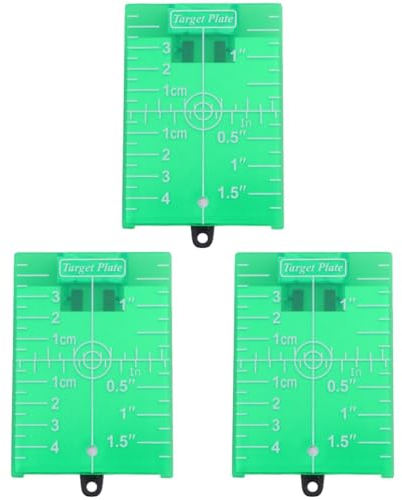 BESPORTBLE 3-teilige Magnetplatte Für Grüne Linien Levelboard Grüne Metrische Einheiten Magnetische Oberseite Kunststoffbeinständer Leicht Einfach Zu Verwenden