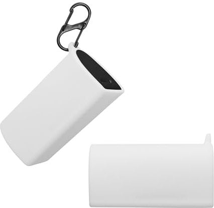 kwmobile Custodia Silicone Cuffie Compatibile con Sony Pulse Explore Cover - Custodia Porta Auricolari con Moschettone - Case bianco