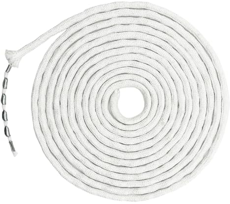 Haizibo 50g-10m Bleiband für Gardinen Bleiband für Gardinen Schwer Bleiband Duschvorhang Beschwerer für Gardinen Stoffe Moskitonetz Vorhänge(weiß)