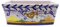CERÁMICA RAMBLEÑA | Jardinera | Jardinera balcón | Jardinera Exterior | Jardinera Rectangular | Jardinera Decorado montería - Modelo J03 | 100% Decorada a Mano | 41x19x18 cm