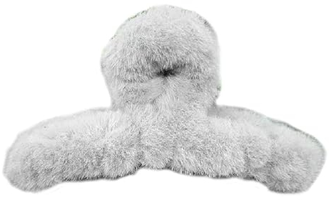 XINgjyxzk Haarklammer aus Pelz, starker Halt, rutschfeste Haarspangen für Jugendliche, elegante Slip-Haarspangen, Haarklammern, Plüsch-Haarspange, Schmuck, Geschenk, Zuhause und Büro