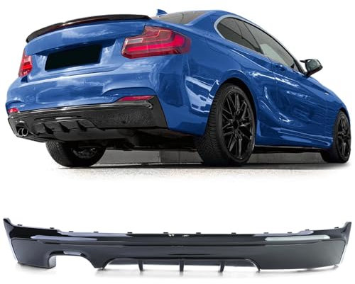 europetuning - DIFFUSEUR Sport Noir Brillant Compatible BMW Serie 2 Coupe Cabriolet F22 F23 Pack M (05896)