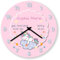 Personalisierte Wanduhr Einhorn Geschenk zur Geburt und Taufe Geburtsuhr Rosa Kinderuhr Babygeschenk