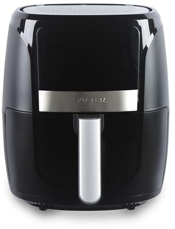 Salter EK6179VDE Freidora de aire digital - freidora sin aceite de 5,7 L, 12 funciones de cocción, uso de poco o nada de aceite, pantalla LED digital, rejilla de cocción antiadherente extraíble, 1500W