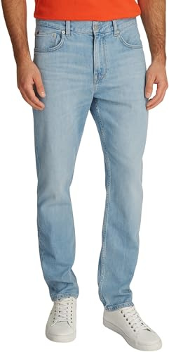 Tommy Hilfiger Vaqueros Hombre Denton Heron Blue Straight Leg, Azul (Heron Blue), 32W/34L