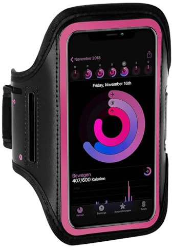 ONEFLOW Brazalete deportivo compatible con Asus Zenfone 11 Ultra Armtasche Fitness Armband Sport Laufarmband Outdoor Handyhülle Joggen Arm Halterung Smartphone Handytasche Pink