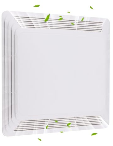 WKZO S97013576 Bathroom Fan Cover Grille Replacement for 676 and 684 Ceiling Fans, 684NT 2684F 576 Exhaust Fan Cover Bathroom Vent Covers - 11 1/8 X 10 5/8