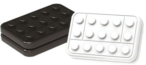 DNMH 2 Stück Fidget Slider Spielzeug Fidget Slider Fidget Toys Erwachsene Angst Stressabbau Zappelspielzeug Für Büro Schule（B）