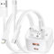 iPhone Charger Fast Charge,20W USBC Fast Charger Plug with Lightning Cable and USB C Cable for iPhone 16 15 14 13 12 11 Pro Max/Mini/Plus/XS/SE/8/iPad,USB C Wall Charging Plug UK Type C Power Adapter