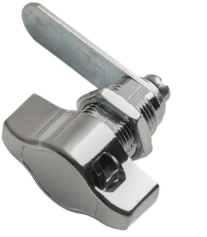 Gdfnmogo Verrou à came en alliage de zinc | Cadenas de porte mécanique sans clé | pour boîte aux lettres, armoire, tiroir, casier, matériel de meubles | 16 mm, 20 mm, 25 mm, 30 mm (16 mm)