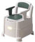 Bedside Commode Toilet Chair Portable for Adults, Commode Chair for Toilet with Arms, Height Adjustable, 2 Toilets and Induction Night Light, Potty Chair for Elderly and Disabled Up to 660 Lbs (White)