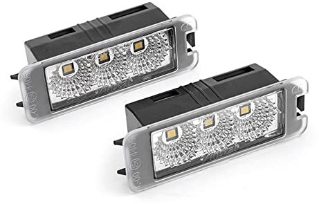 Number Light 2x Canbus White Rear License Plate Lights For Golf 4 5 6 7 For Superb Seat Ibiza Leon