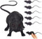 Porgeel Fake Souris 6pcs 8 Pouces Faux Rat de Souris réaliste effrayante avec Une Queue à Longue Queue en PVC en PVC Rat pour des farces, des Jouets pour Chat, décorations d'halloween
