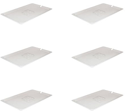 AcMax 6 coperchi in policarbonato con rientranza GN 1/1 contenitore Gastronorm, contenitore GN, in plastica