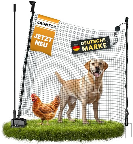 NATURIZ® Weidezaun Tor mit Einhand-Öffnung – mobiles Zauntor für Camping, Garten & Weide – Weidetor mit schnellem Auf- & Abbau, ohne Strom