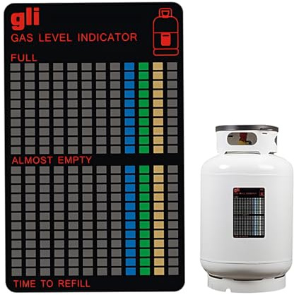 JUGUTA 1 Pcs Indicatore Di Livello Del Gas, Pratico Propano Butano Gpl Carburante Indicatore Magnetico Di Livello Del Serbatoio Bombola, Riutilizzabile, Per Cucine Barbecue All'Aperto Campeggio