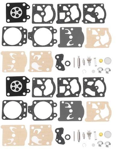 VGOL 2 Sets Kettensägen-Vergaser-Reparatursatz K20-WAT Kompatibel mit Dolmar PS341 PS342 PS400 PS401 PS410 PS411