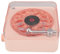Cocoarm Style Vintage de Tourne-Disque Vinyle, Enceinte Rétro Style Phonographe avec Veilleuse Affichage de L'Heure Volume Élevé Basse Riches (Rosé)
