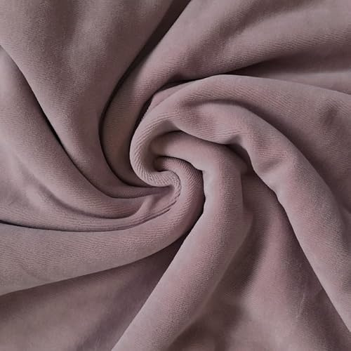 PAWOTEX Velour stoff meterware Velourstoff Baumwollstoff meterware Stoff kinderfreundliche 230g kuschelweicher Wohlfühlstoff, Kinderstoff Meterware zum Nähen Sweatshirts Jogginghosen Kissen 180x50cm
