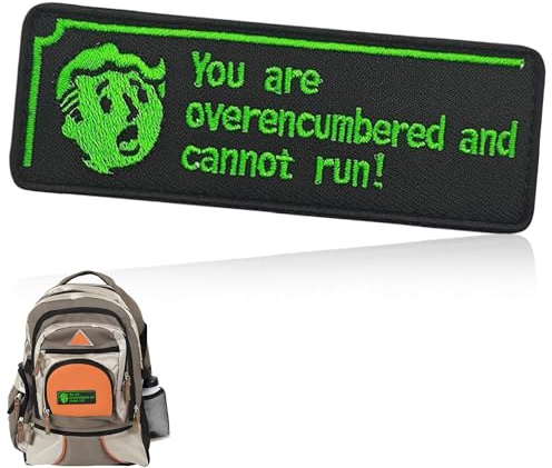 1PC Green Overburdened Iron on Patches for Clothes, Funny Embroidered Patch, Top Patch, Iron on Repair Patches for Clothing for Uniform Jacket Tactical Vest Backpacks Vest Dog Harness