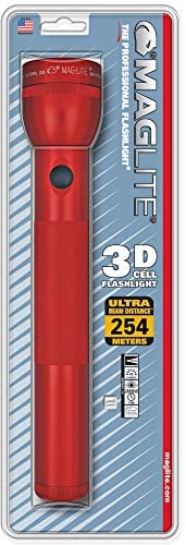 Maglite - Lampe torche S3D 3 piles Type D 31 cm - Rouge