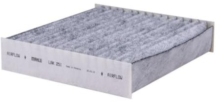 MAHLE LAK 251 Interior Cabin Air Filter - Carbon Activated Pollen Filter - with odor protection - Car