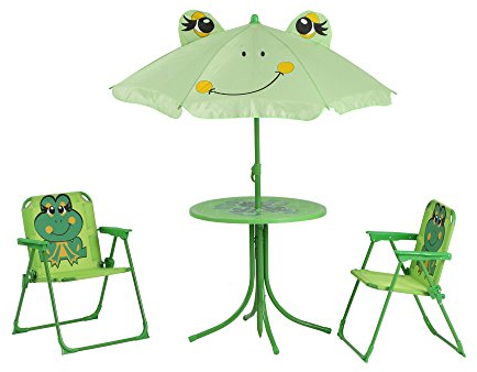 Siena Garden 672614 Kindersitzgruppe Froggy, cm, Gestell: Stahl, in grün, Fläche: Polyester in grün