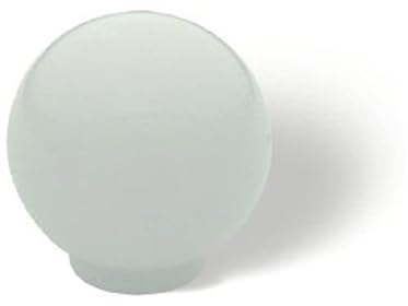 SIRO Möbelknopf Hamm, Schlicht, Kugel, Kunststoff weiß, 34 mm x 35 mm x 34 mm, 0453-34VG10