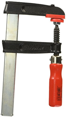 BESSEY Temperguss-Schraubzwinge TGRC12 | 120 mm Spannweite | Solide Schraubzwinge mit Tempergussbügel für präzises und zuverlässiges Spannen bei täglichen Arbeiten
