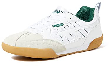 Hi Tec Men's Squash Classic Trainers, White Dark Green, 3 UK