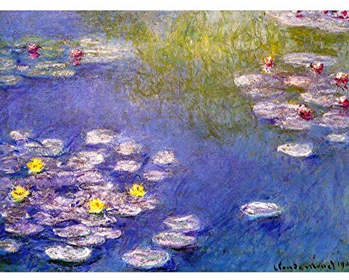 Wee Blue Coo Claude Monet Nympheas At Giverny Old Master Painting Art Print Poster Wall Decor Kunstdruck Poster Wand-Dekor-12X16 Zoll