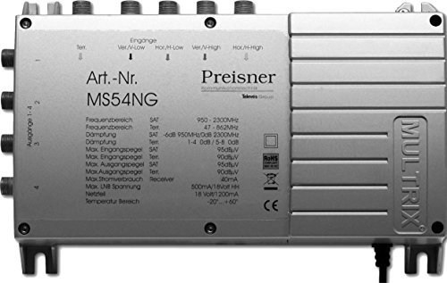 Televes MS54NG - Multiconmutador con fuente de alimentación 8424450167267