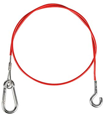 LAS 10728 Abreißseil Anhänger, für ALKO, mit Haken, Red