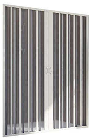 Paroi douche 120 CM H185 en Plastique pvc modèle Aura avec l’ouverture centrale