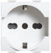 Bticino SAM5440/16F Matix Presa Bipasso, Standard Tedesco, Bianco