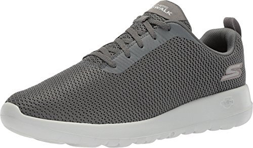 Skechers Mens Go Walk Max Effort Trainers, Charcoal Textile Trim, 9 UK