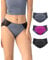Neione Damen Periodenunterschwäsche Perioden Unterwäsche Menstruation Unterhosen Periodenslip mit Spitze Hipster Große Größen 3er Pack Gorthix 3XL