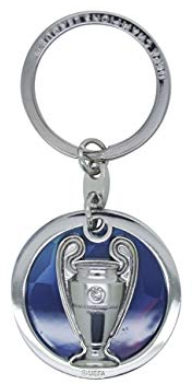 UEFA Amballcom Portachiavi – Replica Champions League Winner Trophy, grigio, 9 cm, moderno