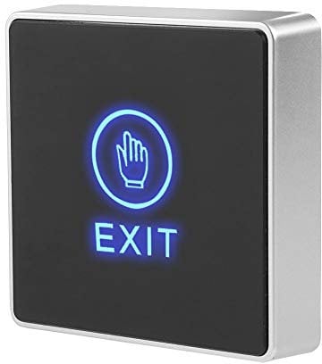 Door Access Control Exit Button LED Backlight Touch Exit Unlock Button Access Control System Exit Switch Panel