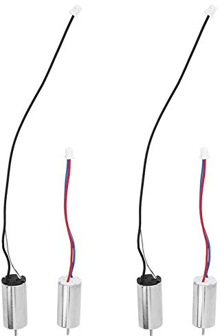 Bürstenmotor, 4 Stück DC 3.7V 44000RPM Mikro Bürstenmotor 10x20mm Micro Motor Kabel für Roboter, Drohne, Lenkgetriebe