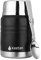 Keetan Vacuum Insulated Food Flasks BPA Free Stainless Steel Food Containers with Folding Spoon Lunch Box (Black, 500 ml)