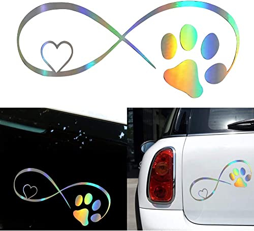 Dogggy Auto Aufkleber und Abziehbilder Vinyl Hund Katze Pfote Liebe Autofenster Aufkleber lustige 3D-Aufkleber auf Auto Styling creative Wasserdichte LKWs