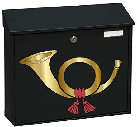 generisch Posthorn Aufkleber Briefkasten Aufkleber Farb - Silhouette Aufkleber (Rw30) (15 x 10 cm)