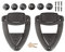 ORLETANOS KLICKFIX Mot Set Schnellwechselsystem kompatibel mit klick-Fix für Satteltaschen Schwingentaschen Seitenkoffer Motorradtkoffer Linke und rechte Seite Harley Davidson Sportster Softail