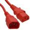 kenable Strom-Verlängerungskabel, IEC-Stecker auf Buchse, USV-Kabel, C14 auf C13, 2 m, Rot