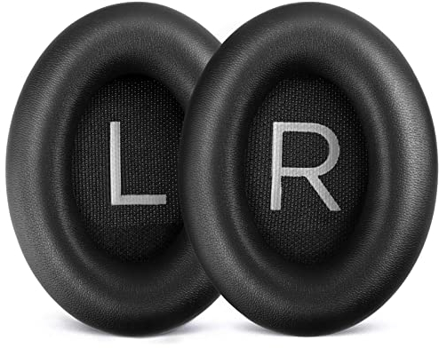 Laipuke Almohadillas Cascos Compatible con Bose 700 NCH700 NC700 Almohadillas Auriculares de Repuesto en Esponja & Cuero Proteico, 1 Par, Negro