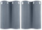 PiccoCasa 2er Set Vorhang Blickdicht Gardinen mit Ösen Verdunkelungsvorhang Kurz Scheibengardine Bistrogardine Modern für Küche Büros Wohnzimmer Schlafzimmer Grau 61H×66B cm